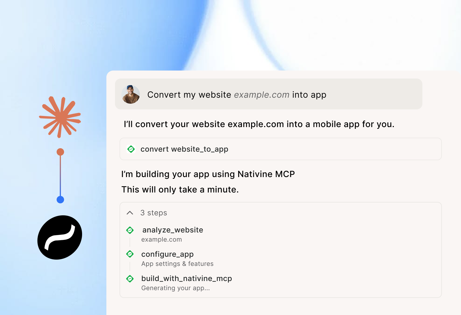 Nativine MCP Server — AI-driven app build orchestration interface